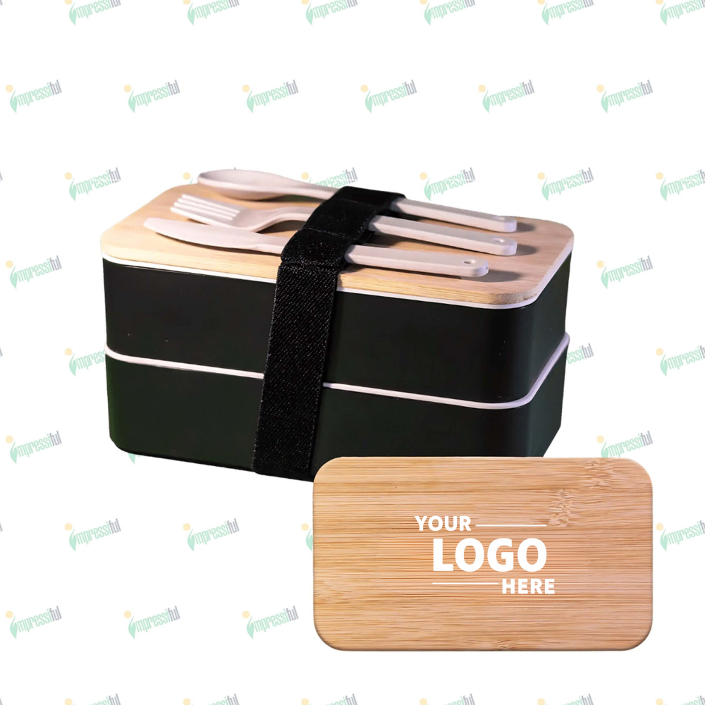 Untitled design - 2025-11-26T201719.344 Double Decker Lunchbox – Stackable, Durable & Customizable | Impressiful - Image 1