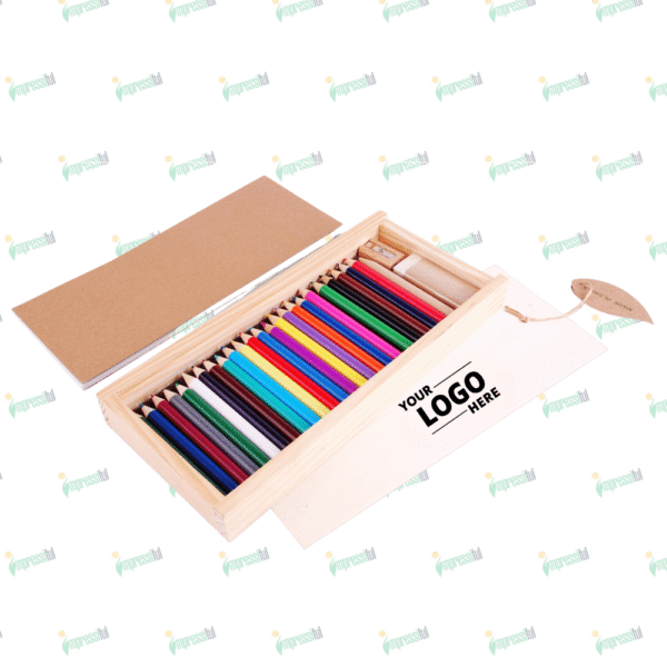 Wooden Drawing Set – Premium Artist Sketching & Coloring Kit in Wooden Case | Impressiful