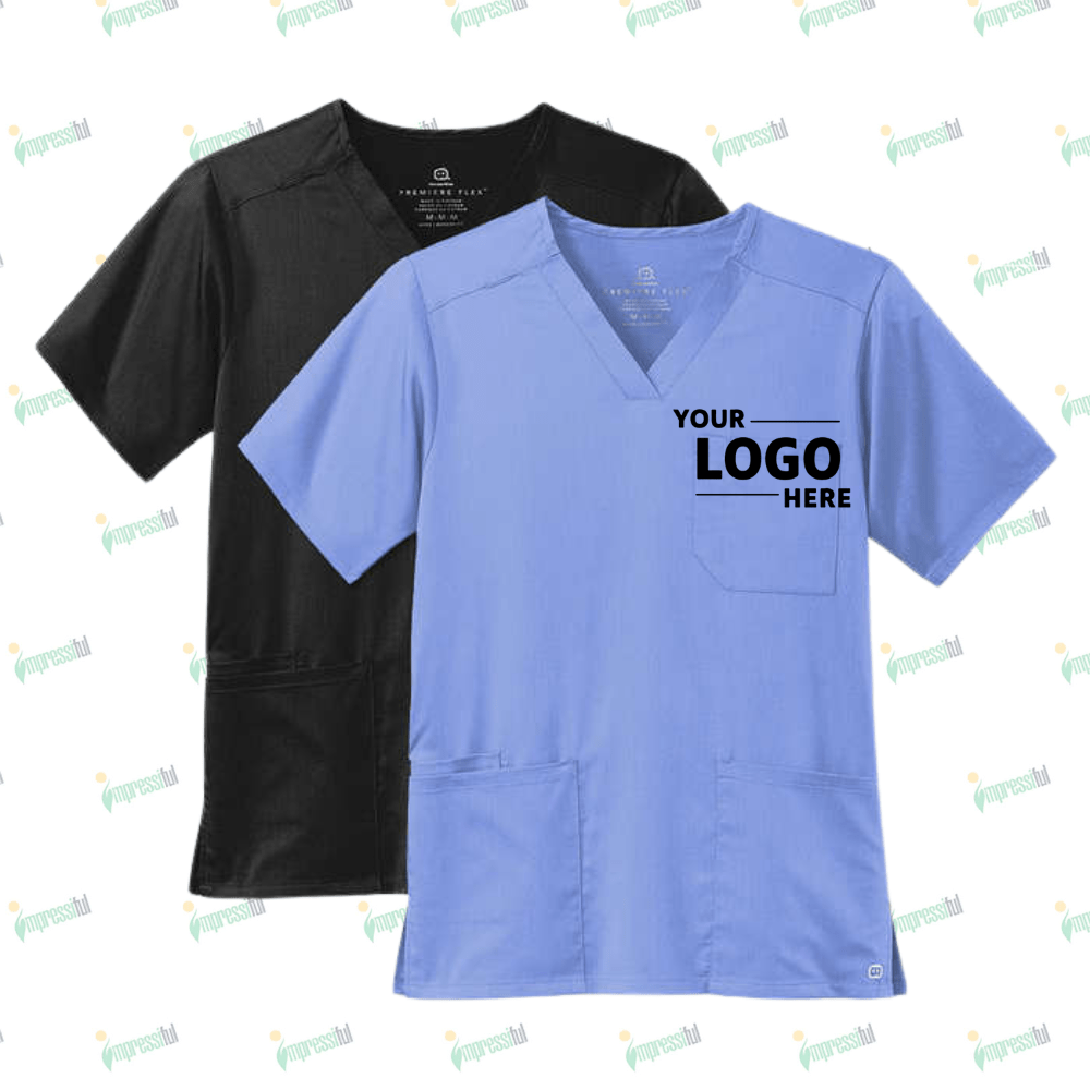 Untitled design (28) Wink Premiere Flex Stretch V-Neck Scrub Top - Image 1