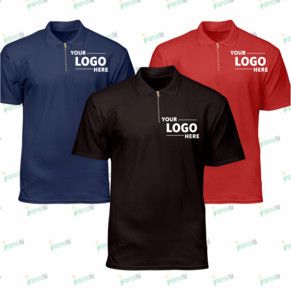 Kids Zipper Polo Shirt