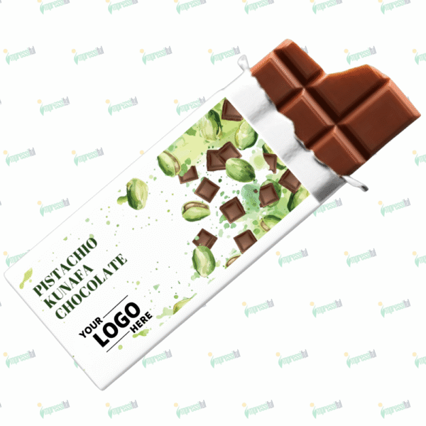 Pistachio Knafeh Chocolate Bar – Premium Chocolate Filled with Knafeh & Crushed Pistachios | Impressiful