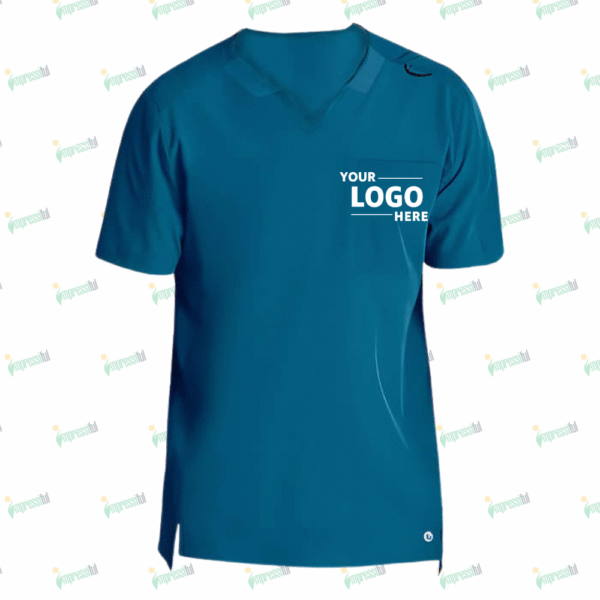 Barco One Velocity Two-Pocket Recycled V-Neck Scrub Top - Printed