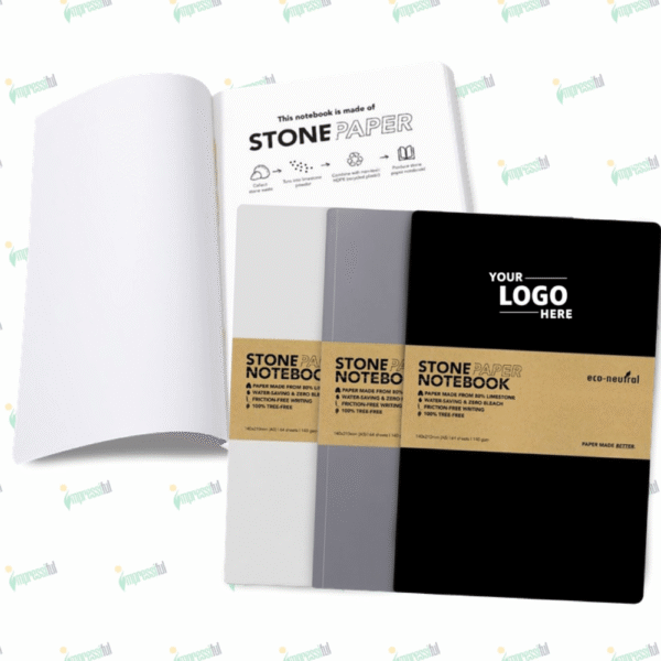 Eco-Friendly Stone Paper A5 Notebook | Sustainable & Waterproof Notes by Impressiful
