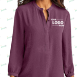 Port Authority Women's 3/4 Sleeve Textured Crepe Tunic