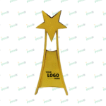Blitz Gold Star Award – Elegant Customizable Trophy for Corporate Recognition & Excellence