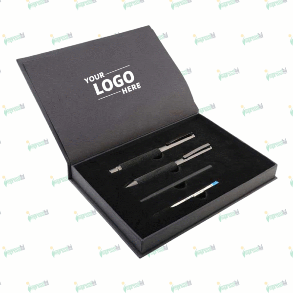 Premium Metal Pen Gift Set (Set of 2) – Elegant Executive Writing Duo by Impressiful