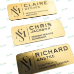 Metal Name Badges – Premium Custom Engraved & Printed ID Badges | Impressiful