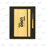 Bamboo Notebook & Pen Set – Eco-Friendly Writing Set for Office, Gifting & Branding | Impressiful