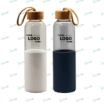 Glass Water Bottle with Protective Sleeve – Eco-Friendly Borosilicate Bottle for Everyday Hydration | Impressiful