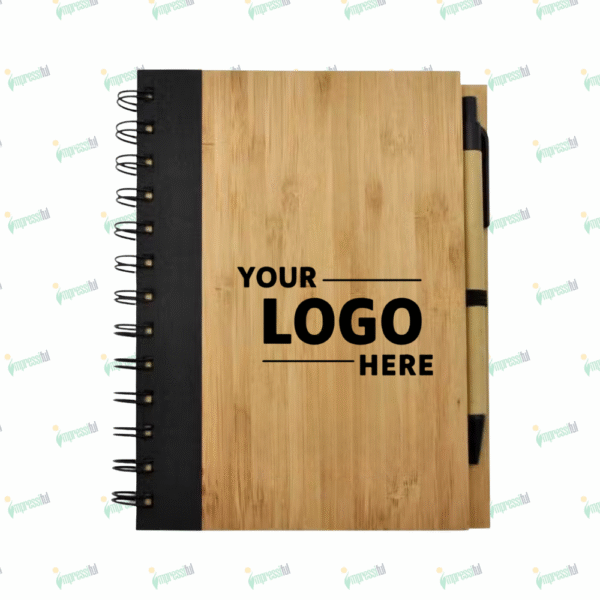 Bamboo Cover Notebook with Matching Pen