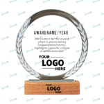 Zephyr Crystal & Wood Award – Premium Corporate Recognition Trophy by Impressiful