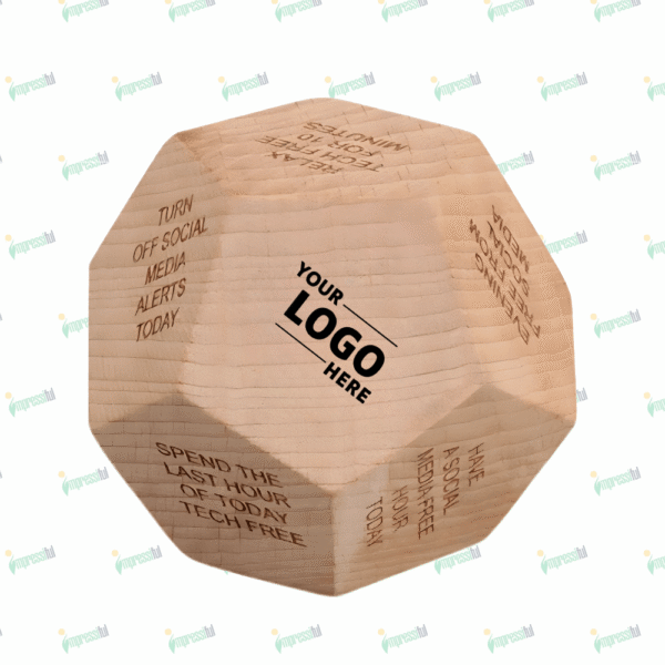 ORLI Digital Detox Wooden Dice – Mindful Breaks & Wellness Gift