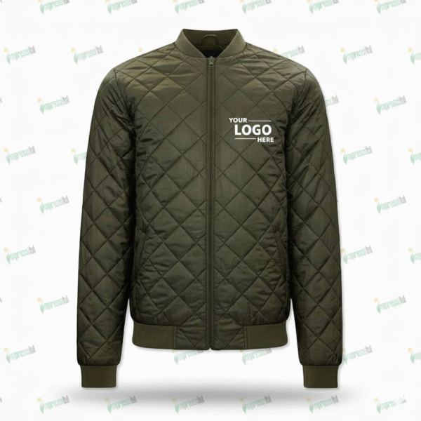 Vantage Everett Diamond Quilted Bomber Jacket
