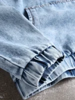 Vintage Denim Hoodie – Classic Denim Jacket with Hoodie for Casual Streetwear | Impressiful - Image 2