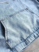 Vintage Denim Hoodie – Classic Denim Jacket with Hoodie for Casual Streetwear | Impressiful - Image 4
