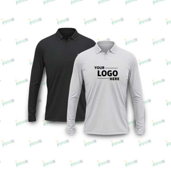 Full Sleeve Activewear Polo – Performance Custom Sports Polo by Impressiful
