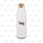 Glass Bottle with Cork Lid – Eco-Friendly Reusable Drinkware by Impressiful