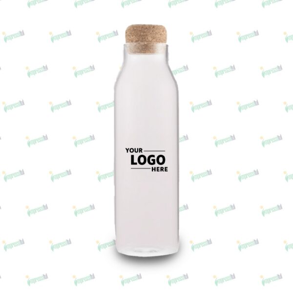 Glass Bottle with Cork Lid – Eco-Friendly Reusable Drinkware by Impressiful