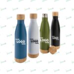 Stainless Steel Bottle with Bamboo – Premium Eco-Friendly Insulated Bottle by Impressiful
