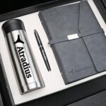 Corporate Notebook, Pen & Thermos Gift Set - Image 2