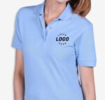 Blue Generation Women's Scotchgard Treated Pique Polo - Image 6
