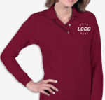 Blue Generation Women's Superblend Easy-Care Pique Long Sleeve Polo - Image 4