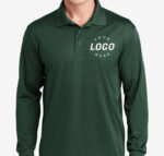 Sport-Tek Sport-Wick Micro Pique Long Sleeve Performance Polo - Embroidered - Image 5