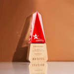 Wooden Obelisk Trophy – Elegant Customizable Award for Corporate Recognition - Image 3