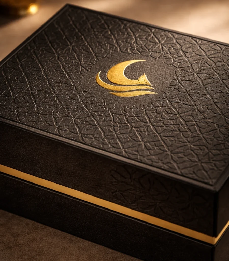 Custom Ramadan Gift Boxes with Arabic-Inspired Design