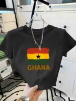 High Chic Crop top with Ghana colours