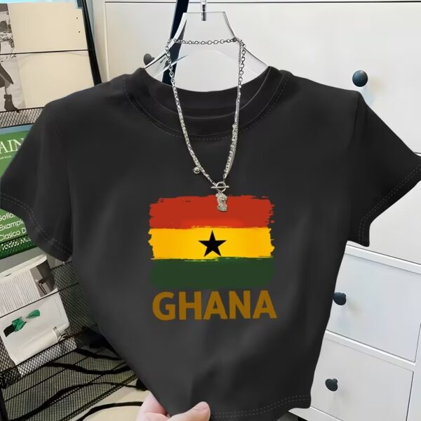 High Chic Crop top with Ghana colours
