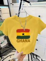 High Chic Crop top with Ghana colours - Image 2