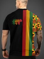Ghana National Colors and a blend of Kente-Shirt - Image 2
