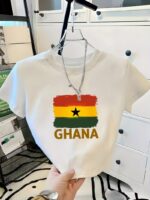 High Chic Crop top with Ghana colours - Image 3