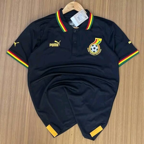 Ghana National Inspired Custom Polo Shirt