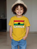 Minimal Ghana Flag Cotton Shirt