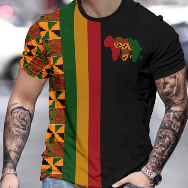 Ghana National Colors and a blend of Kente-Shirt