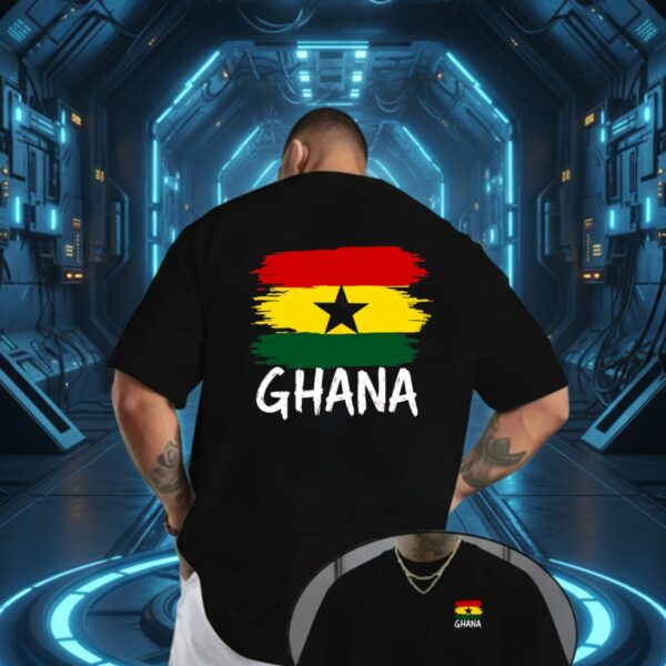 Hot Guys Cotton TShirt-Ghana colours