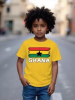Minimal Ghana Flag Cotton Shirt - Image 2