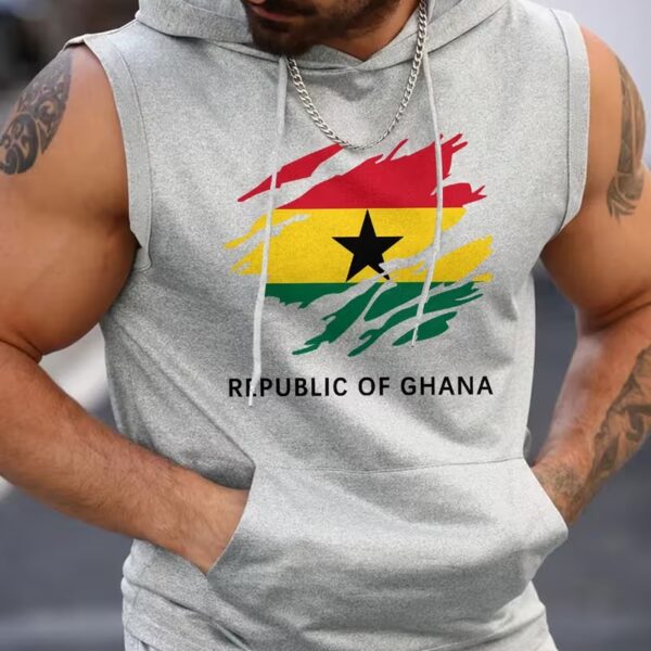 Ghana Graphic Sleeveless Hoodie