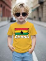 Minimal Ghana Flag Cotton Shirt - Image 3