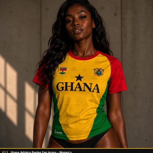 Ghana adinkra raglan fan jersey