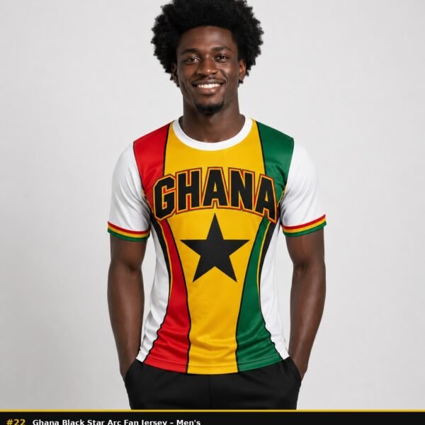 Ghana black star arc fan jersey